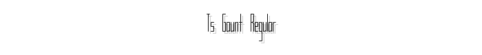 TS Gaunt Regular font